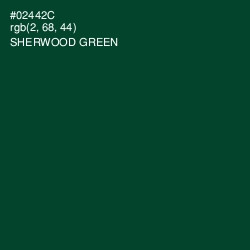 #02442C - Sherwood Green Color Image